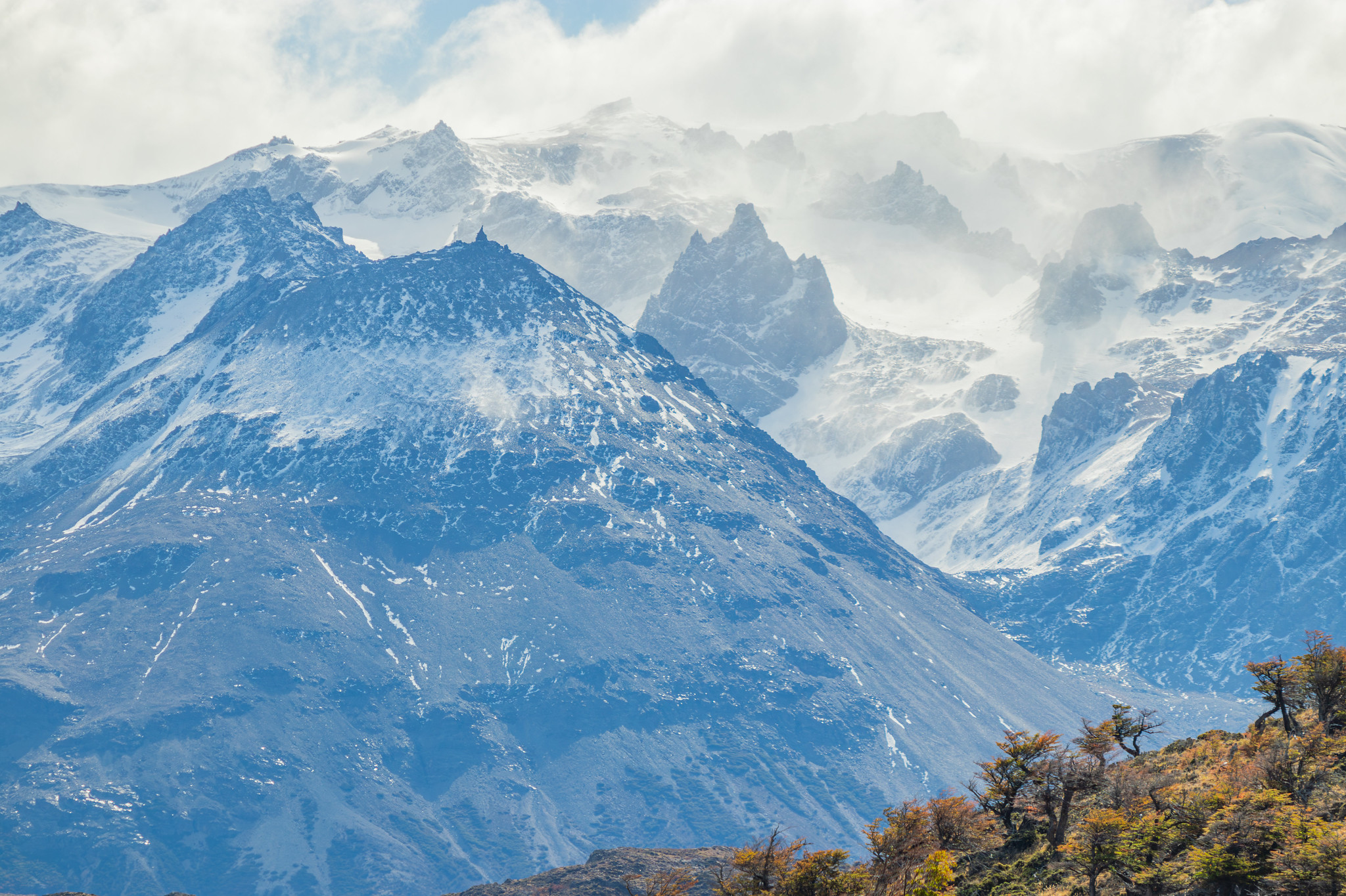 Montagnes enneigées Parc national Perito Moreno Argentine