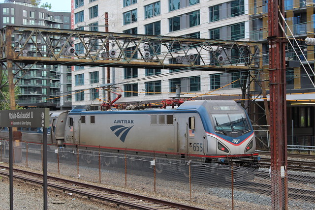 Amtrak ACS-64 #655 leaving Union Station