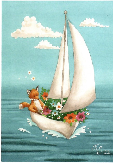 Sailing. Illustration by Katja Saario