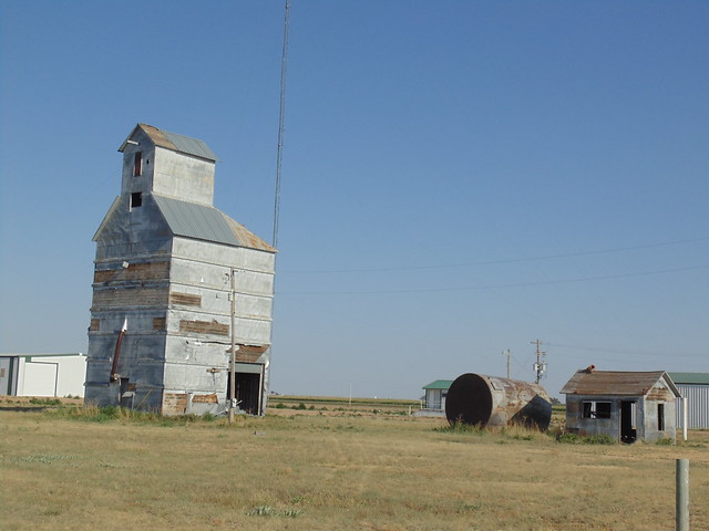 10. Old tin elevator and weigh station at Woods, a Stevens County Ghost Town, 7-22-22