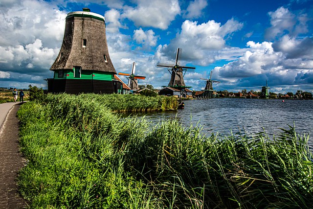Windmills, Zaanse Schans, Nederland