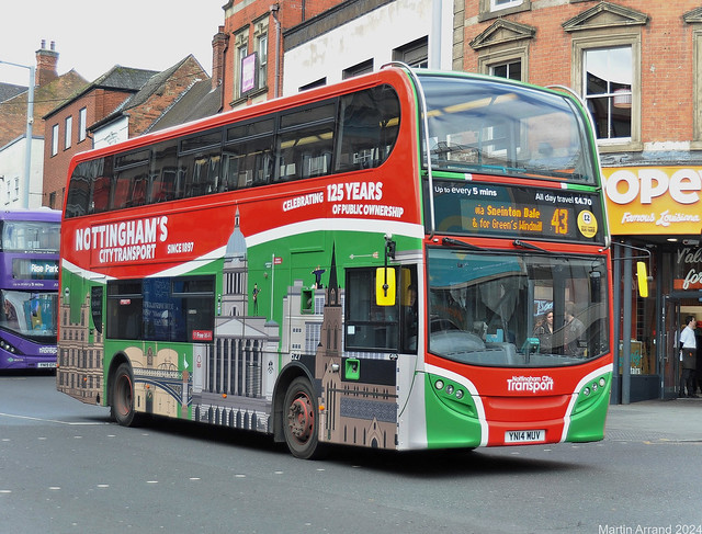YN14MUV Nottingham City Transport 627