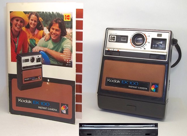 Kodak EK100 instant camera  and manual