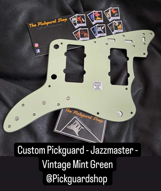 Custom Pickguard - Jazzmaster - Vintage Mint Green