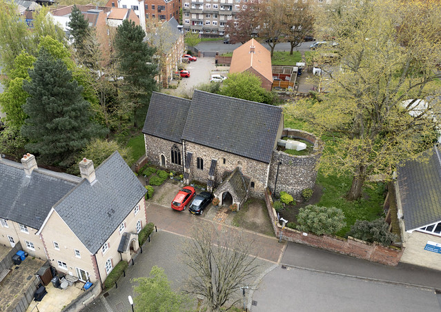 Norwich aerial image: St Julian's Church