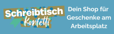 Schreibtischkonfetti Banner