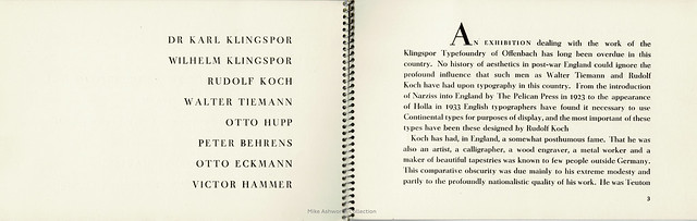 Exhibition by Klingspor : Arranged by Robert Harling in collaboration with Lund Humphries : London : 1935 : pages 2 & 3