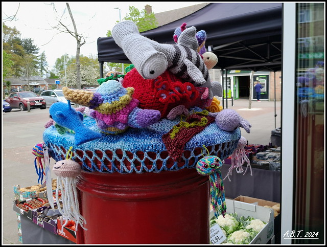 Postbox Topper Created by 'Chantry Crochet Group' Ipswich (UK)