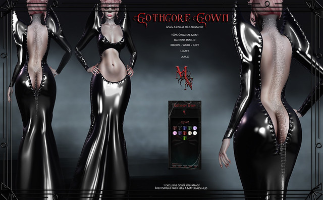 Gothcore Gown by Madame Noir @Gothcore