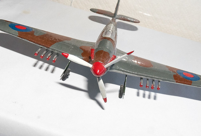 Model of Hawker Hurricane fighter aircraft