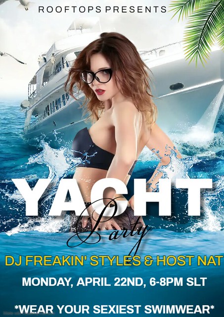 Yacht Party @ Rooftops Poster