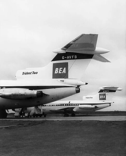 Hawker Siddeley Trident 2E G-AVFB & G-AVFA BEA - British European Airways.