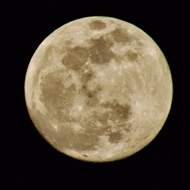 April’s ‘Pink’ Moon \|/ Waxing Gibbous  99% Solar Illumination