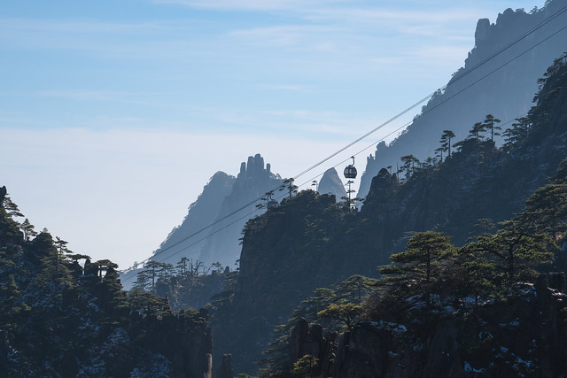 The Ascent - Gondolas on Huangshan