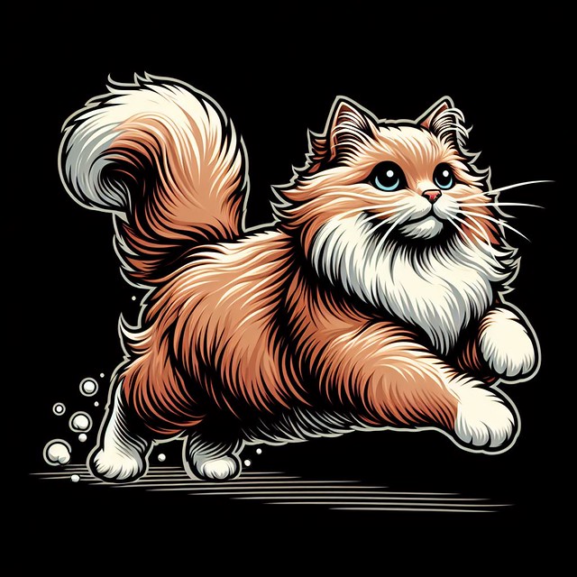 www.mobiltoner.com - Fluffy Cat on the Run  -  (6)