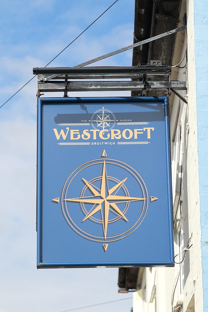 The Westcroft pub sign Droitwich Spa Worcestershire UK