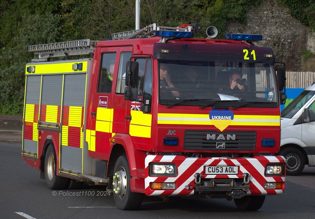 Mid & West Wales Fire & Rescue Service MAN CU53 AOL