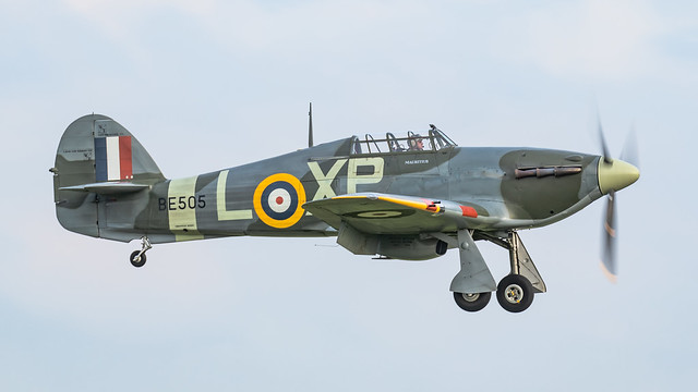 RAF Hawker (CCF) Hurricane IIb (mod) BE505/G-HHII 'XP-L' 'Pegs'/'Mauritius'