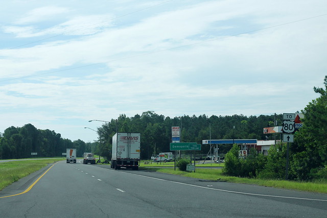 US80 Spur East at I-20 I-59 to US80 Sign