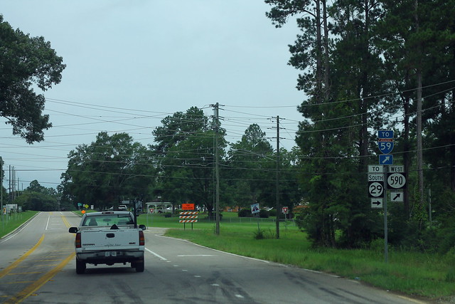 US11 South at MS590 West to MS29 I-59 Signs