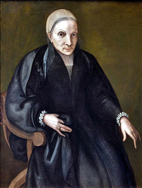 Europa Anguissola - Portrait of the Artists Mother-in-Law 2ds [1571–78] - Danmark; Nivaagaard Collection; Niva scaled