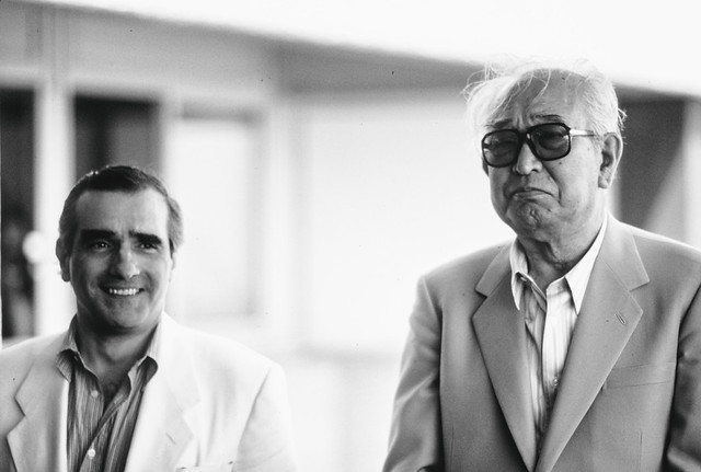 Found Slide -- Martin Scorsese and Akira Kurowsawa -- Ira Richolson Collection