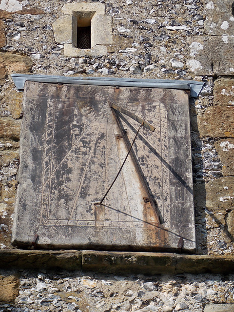 Church of the Holy Cross, Goodnestone - tower sundial