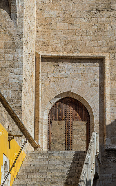 Doorway (Torres de Quart (Medieval City Gateway) - Valencia) (Olympus OM1 & Panasonic Lumix 35-100mm f2.8 Zoom) (1 of 1)