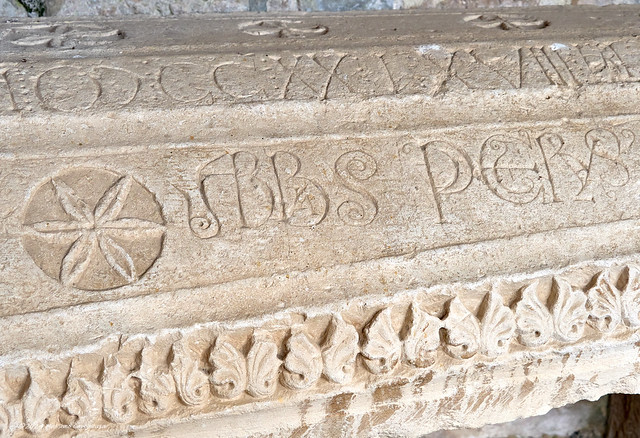 034.San Martin de Elines - sepulcher of Abbas Petrus