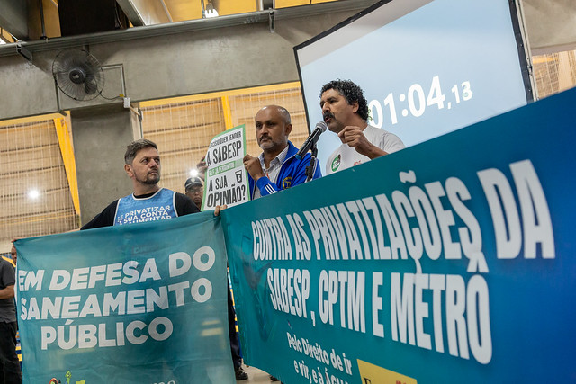 AP sobre a privatização da SABESP. CEU Parelheiros. 19/04/24