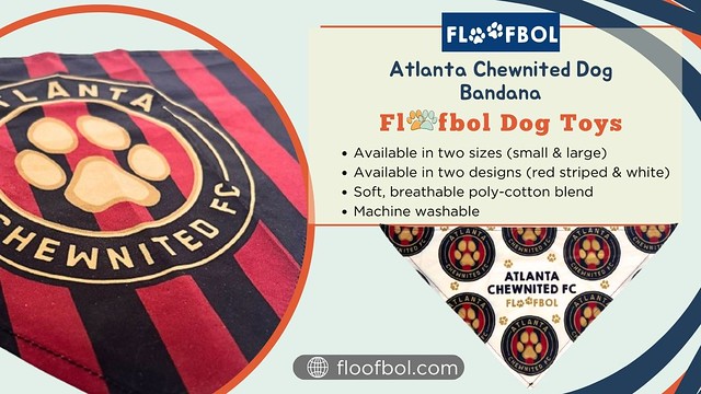 Get Atlanta Chewnited Dog Bandana - Floofbol Dog Toys