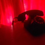 Classic Phone in Red Room 