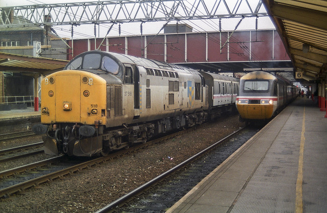 37518 and an HST at Crewe