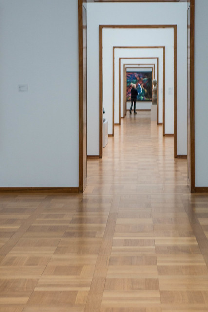 Corridor in gallery. Kunstmuseum, Basel, Switzerland