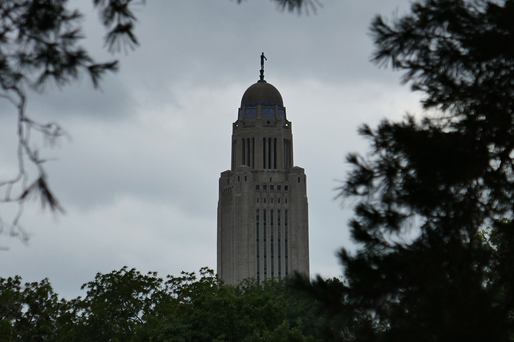 A Glimpse of the Nebraska Capitol