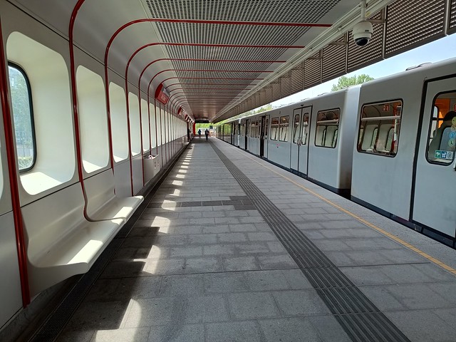 Austria - Vienna - Alter Donau - U-bahn station platform