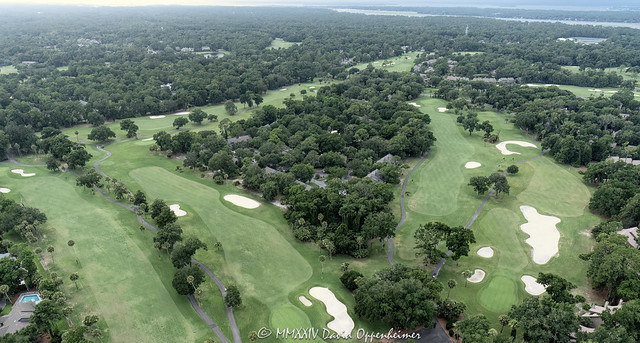 George Fazio Course at Palmetto Dunes Golf Course on Hilton Head Island Aerial View