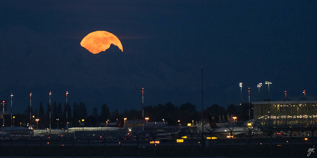 The moon Baker and YVR