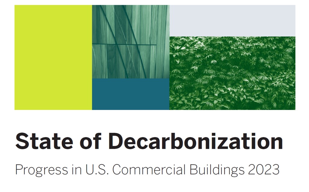 2023年美國商業大樓脫碳現況 報告。照片來源：擷取自報告封面