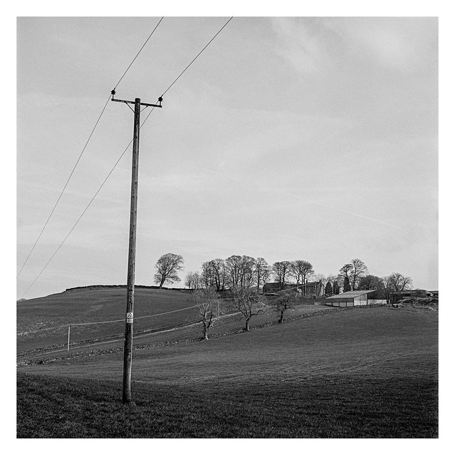Powerlines and farm