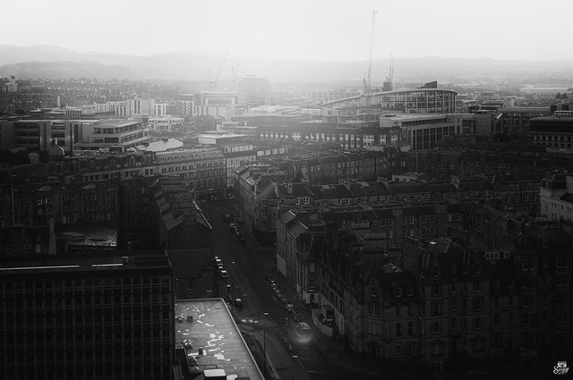Edinburgh in black and white
