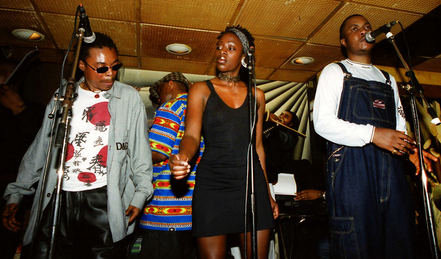 Congo All Star from Democratic Republic of Congo DRC at Smollensky's Jazz Bar The Strand London July 2001 001w Rissa-Rissa & Eugene Makuta