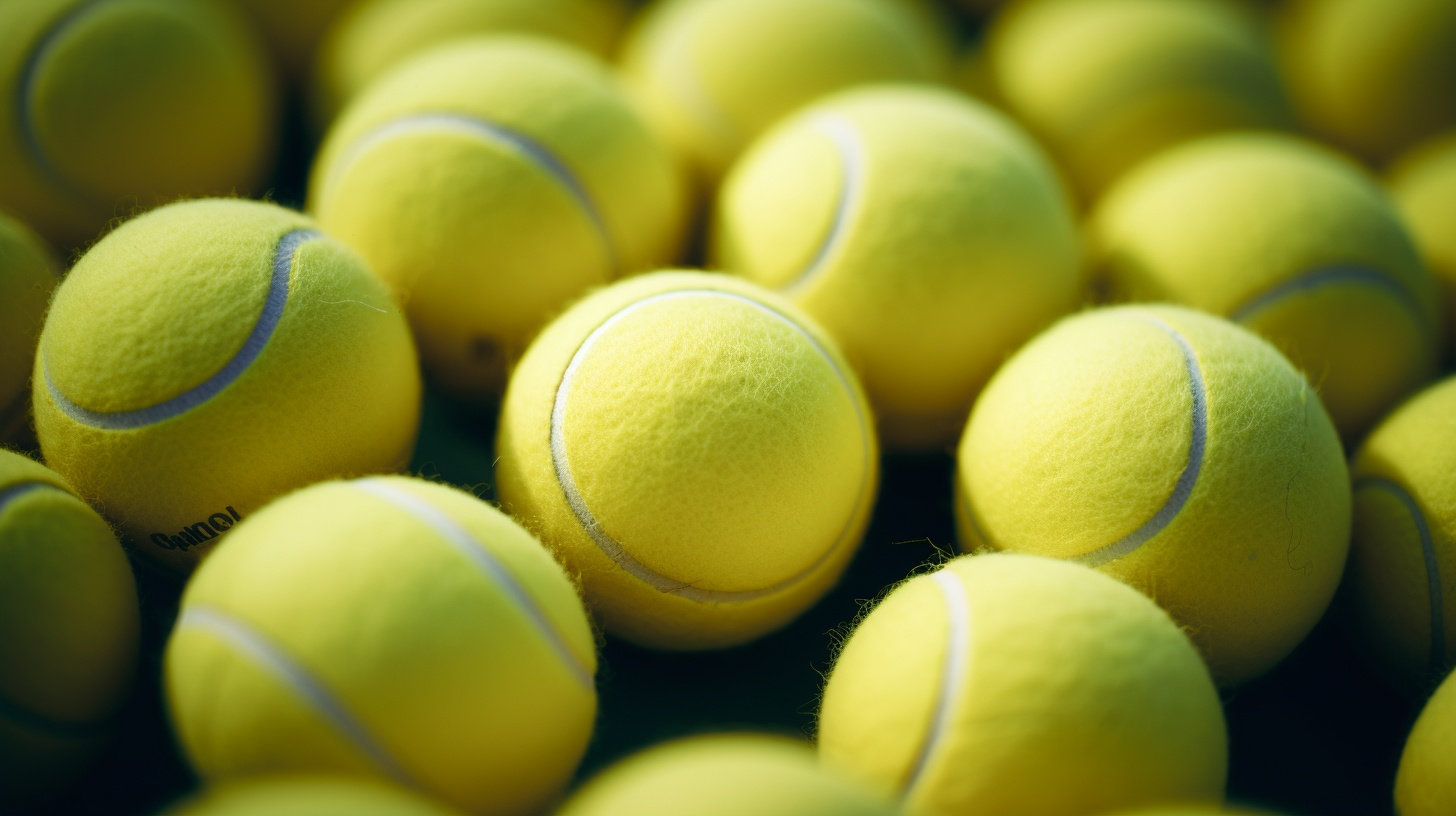 Желтые мячи для большого тенниса