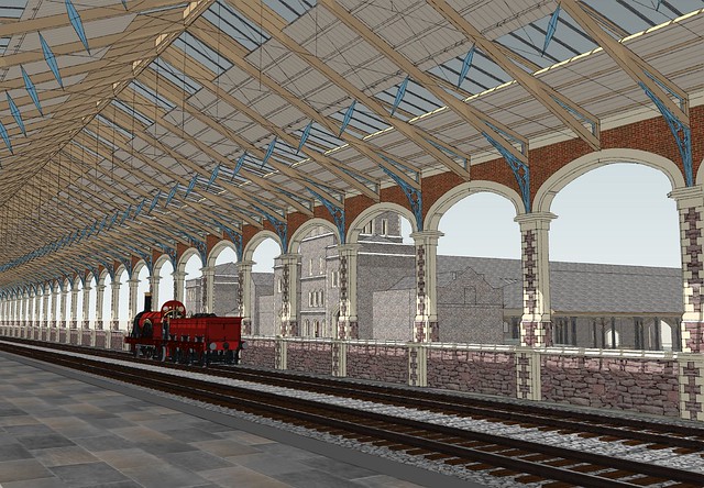 Bristol Joint Station Midland Shed reconstructed.