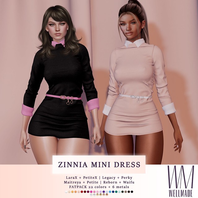 [WellMade] Zinnia Mini Dress