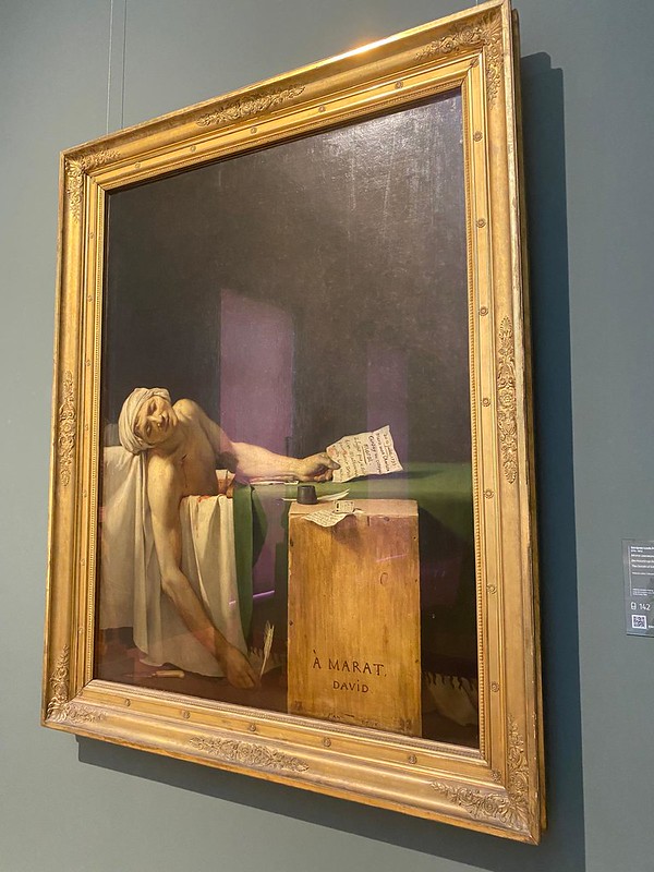 "la muerte de Marat" de Jacques-Louis David