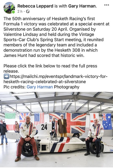 Hesketh 50th Celebration Silverstone.
