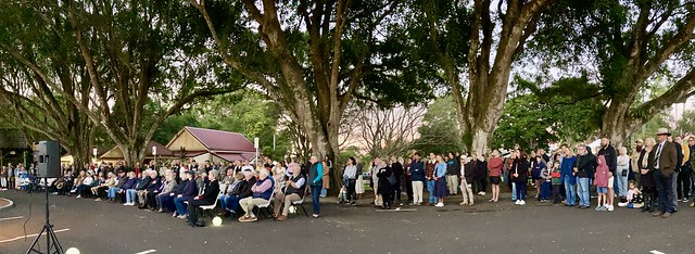 Large crowds at Montville Dawn Service 2024.