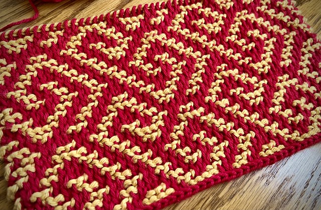 Crimp Stitch Pattern in Tunisian Crochet