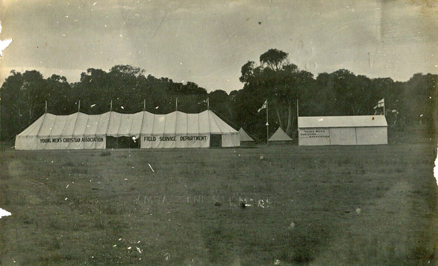 YMCA tent at Kilmore, Victoria - WW1 era